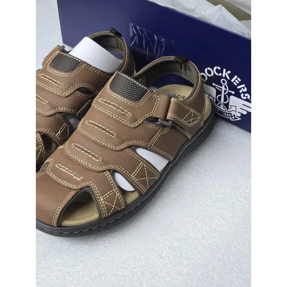 Men's Sandals Dockers Searose Sandal Rust / Brown Size 7M New In Box